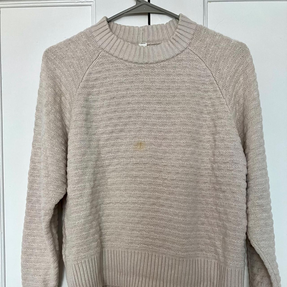 🤍✨ LULULEMON "TEXTURE PLAY CREW" KNIT SWEATER (XS/S) ✨🤍